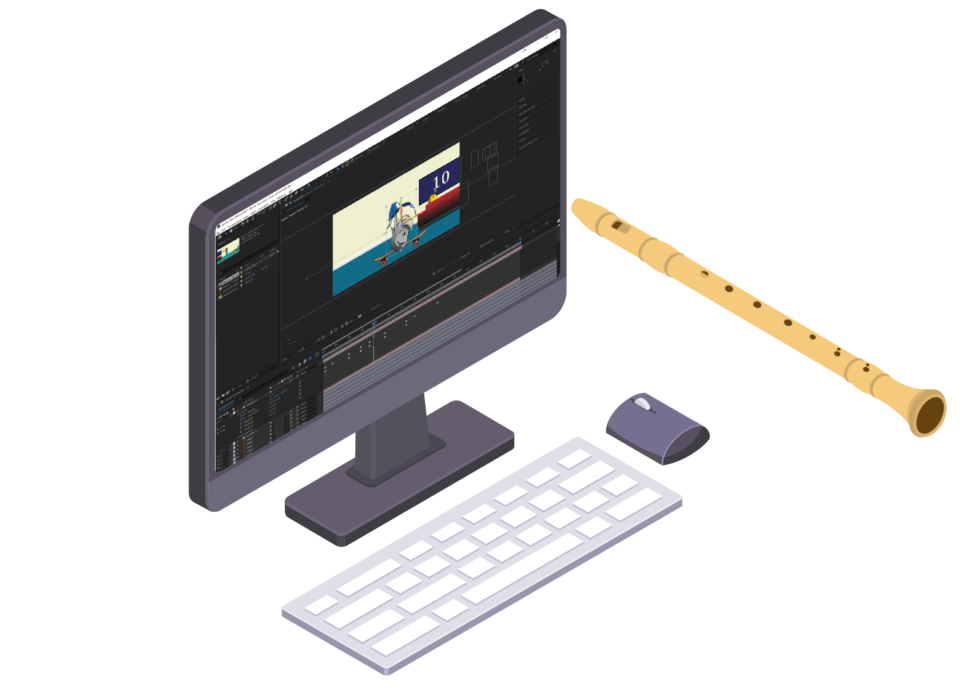 Animatie voor Bas en Viola
