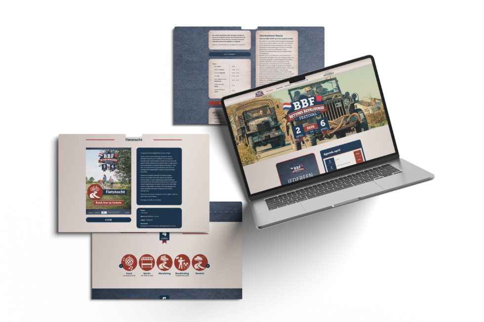 Website bbf45.nl van het Betuws Bevrijdingsfestival